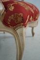 63033EC: Pair Decorative French Style Upholstered 