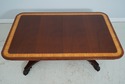 L71665: BAKER Banded Mahogany Neoclassical Dining 