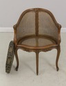 58600EC: French Louis XV Cane Back Occasional Corn