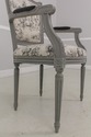 58603EC: Pair French Louis XVI Custom Upholstered 