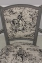 58603EC: Pair French Louis XVI Custom Upholstered 