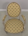 58602EC: Pair French Louis XVI Palm Tree Upholster