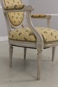 58602EC: Pair French Louis XVI Palm Tree Upholster