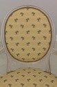 58602EC: Pair French Louis XVI Palm Tree Upholster