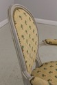 58602EC: Pair French Louis XVI Palm Tree Upholster