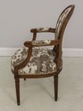 58597EC: Pair French Louis XVI New Toile Upholster