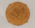 L58574: French Louis XV Style Round Inlaid Coffee 