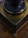 F63032EC: Empire Style Black Porcelain Urn & Brass