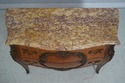 63025EC: Vintage French Louis XV Style Marble Top 