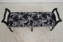 67000: Chippendale Custom Upholstered Black Finish