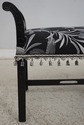 67000: Chippendale Custom Upholstered Black Finish