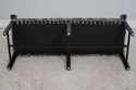 67000: Chippendale Custom Upholstered Black Finish