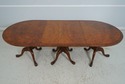 LF66617: English Antique Walnut 3 Pedestal Dining 