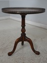 L66480: THEODORE ALEXANDER Round Inlaid Lamp Table