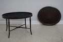 L71710: Regency Style Toleware Tray Top Coffee Tab