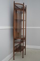 71760: Antique Victorian Stick & Ball Oak Curio Ca