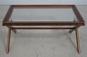 71742: EJ VICTOR Glass Top Regency Style Coffee Ta