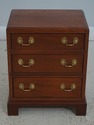 71735: STICKLEY 3 Drawer Mahogany Chairside Accent
