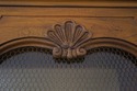 71392: BAKER Country French Oak China Cabinet