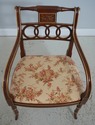 71774: Pair HICKORY CHAIR Regency Style Mahogany A