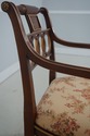 71774: Pair HICKORY CHAIR Regency Style Mahogany A