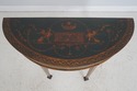 L71782: Adams Paint Decorated Vintage Console Hall