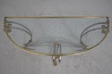 71781: LABARGE Brass & Steel Regency Console Hall 