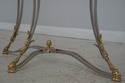 71781: LABARGE Brass & Steel Regency Console Hall 
