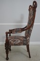 71387: Pair Large Swan Carved Mahogany Throne Chai