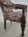 71387: Pair Large Swan Carved Mahogany Throne Chai