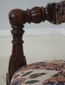 71387: Pair Large Swan Carved Mahogany Throne Chai