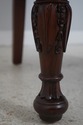 71387: Pair Large Swan Carved Mahogany Throne Chai