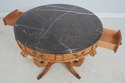 71738: CENTURY Round Marble Top French Empire Cent