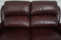 71731: HANCOCK & MOORE Burgundy Leather Loveseat S