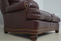 71731: HANCOCK & MOORE Burgundy Leather Loveseat S