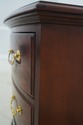 71793: Pair THOMASVILLE 3 Drawer Mahogany Bowfront