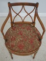 F69640: Adams Paint Decorated Cane Seat w. Cushion
