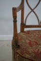 F69640: Adams Paint Decorated Cane Seat w. Cushion