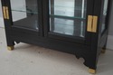 71756: Ebonized Black Chinoiserie Style Curio Disp