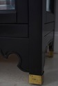 71756: Ebonized Black Chinoiserie Style Curio Disp