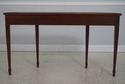 L71642: HEKMAN Crotch Mahogany 1 Drawer Console Ha