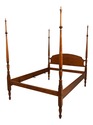 66575: Queen Size Tiger Maple Primitive Style Post