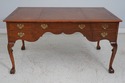 64468: YORKSHIRE HOUSE Walnut Leather Top Desk