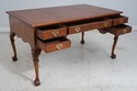 64468: YORKSHIRE HOUSE Walnut Leather Top Desk