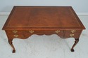 64468: YORKSHIRE HOUSE Walnut Leather Top Desk