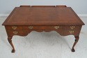 64468: YORKSHIRE HOUSE Walnut Leather Top Desk