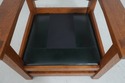 71348: STICKLEY Eastwood Mission Oak Leather Chair
