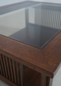67849: STICKLEY Mission Oak Glass Top Cocktail Cof