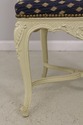 LF58660EC: Set of 8 French White Finish Upholstere