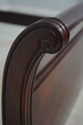 63558: HENKEL HARRIS King Size Mahogany Sleigh Bed